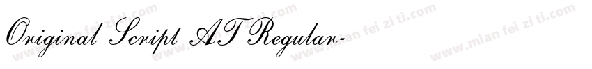 Original Script AT Regular字体转换